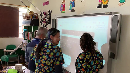 Teachers trying out new SMARTboards